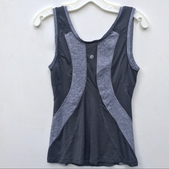 LULULEMON tank top gray stripe 4 - Picture 5 of 6